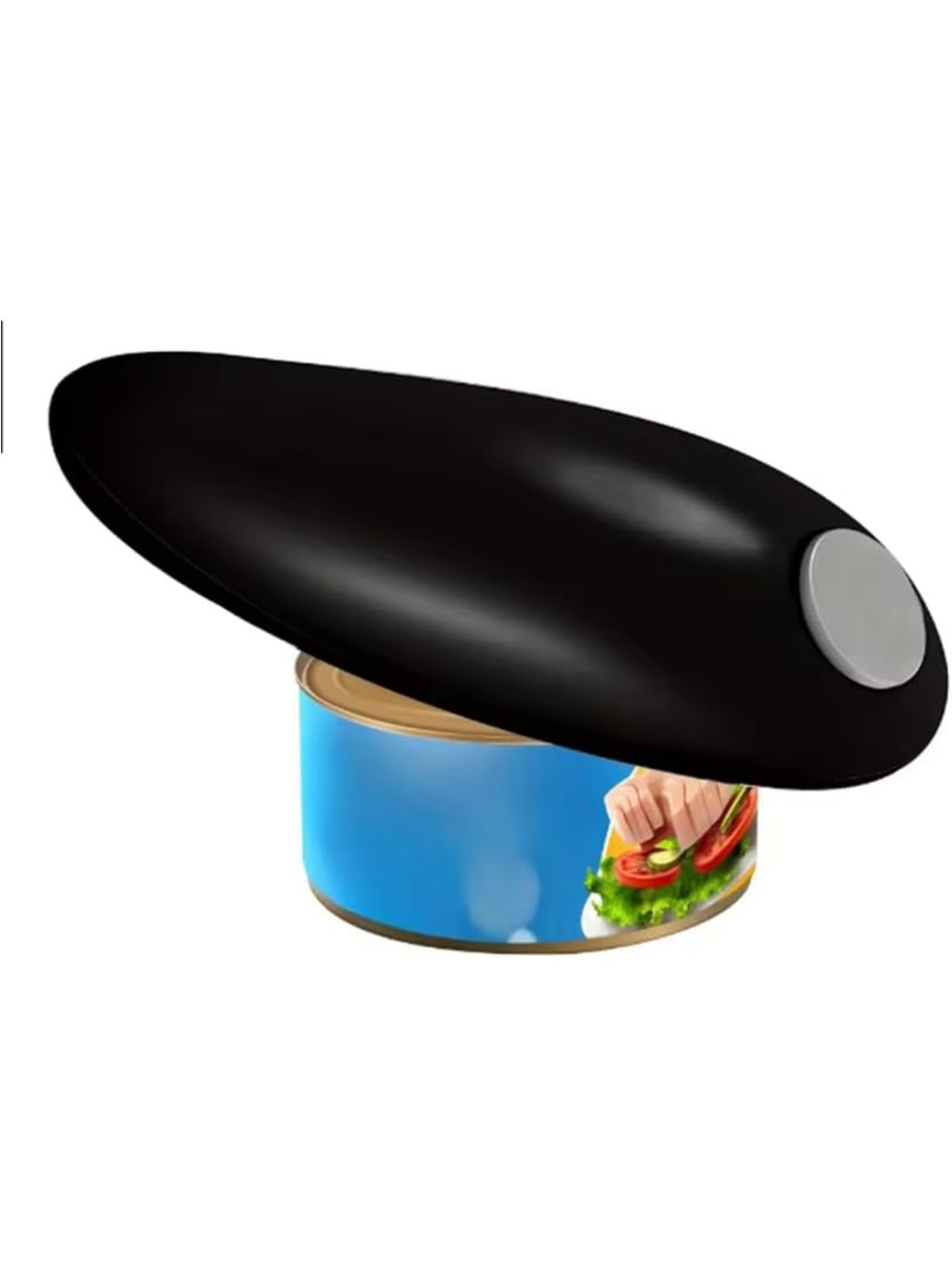 New Open Box Electric Can Opener One Touch Side Cut Opener Automatic Hands-Free